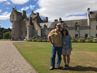 Scott and his wife from USA at Ballindalloch Castle